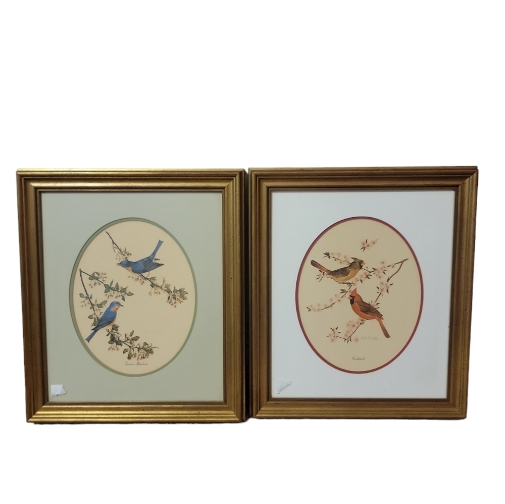 Charles Spaulding Set Of 2 Hanging Wall Artwork Vintage